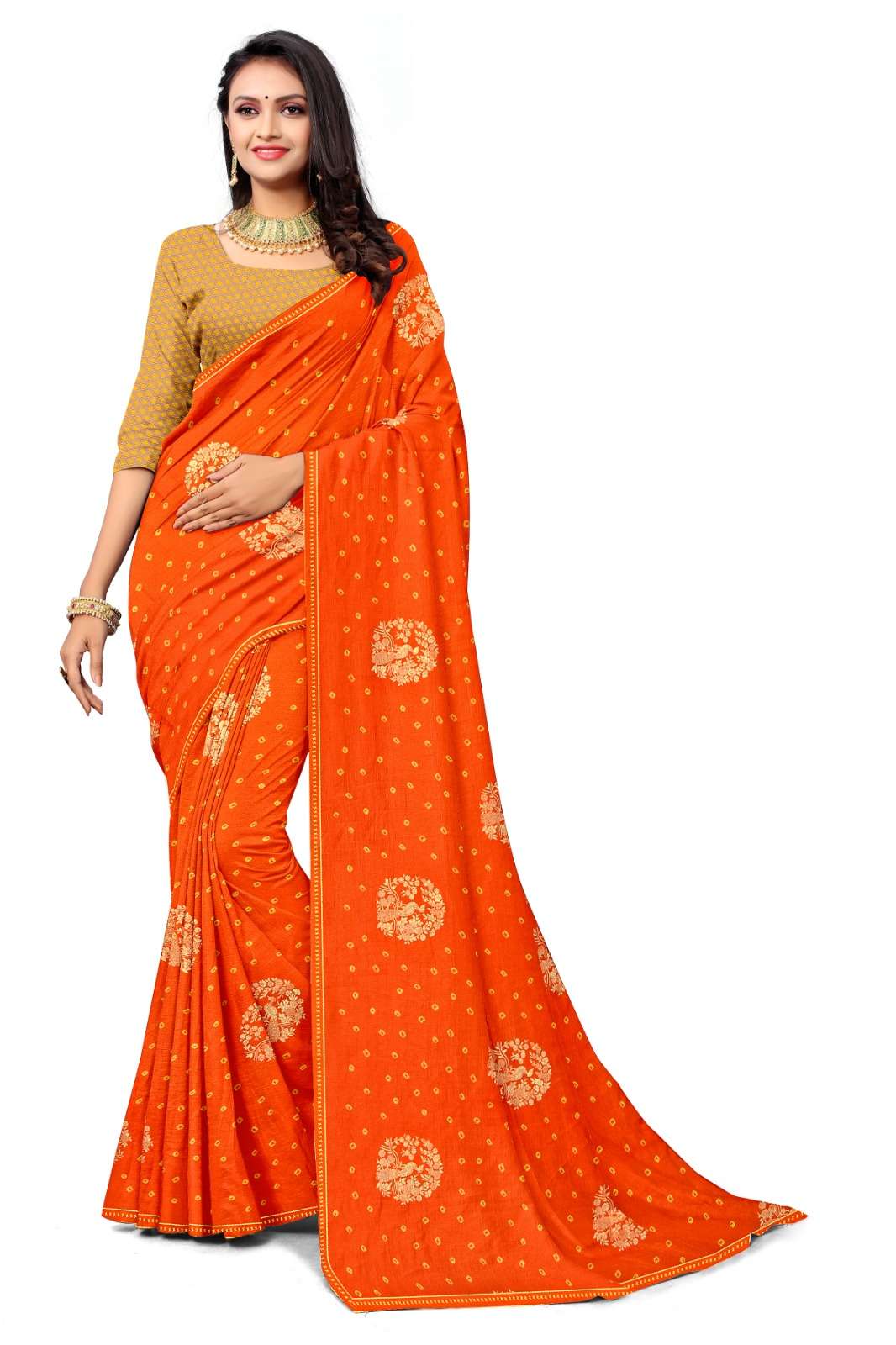 Chiffon Fabric Lalima Siroski Sarees Small 8 piec Catalogue