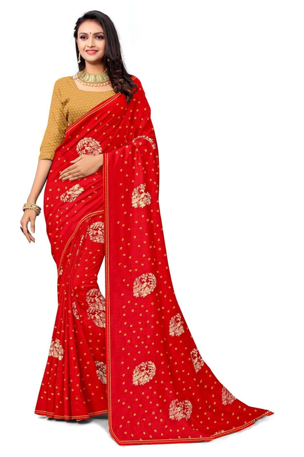 Chiffon Fabric Lalima Siroski Sarees Small 8 piec Catalogue