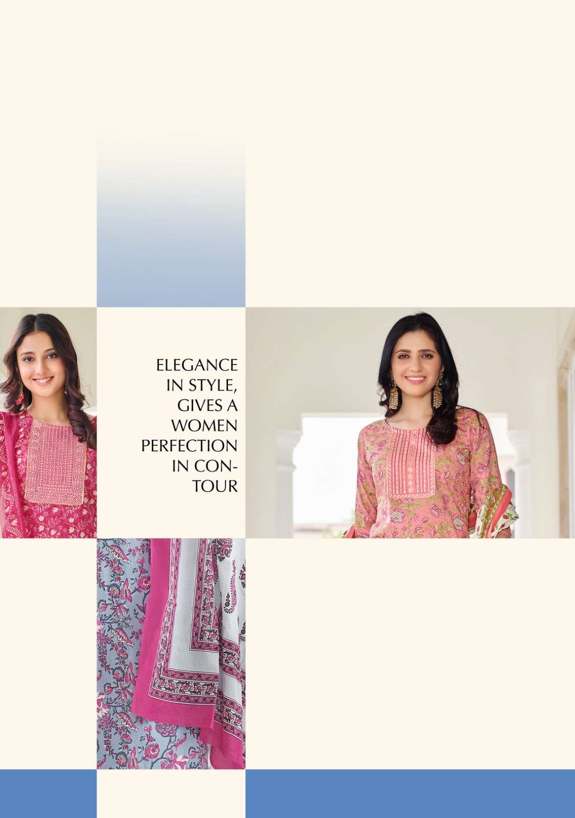 RADHIKA lifestyle  launches cotton kudi  Catalogue Kurti pant with dupatta wholesale