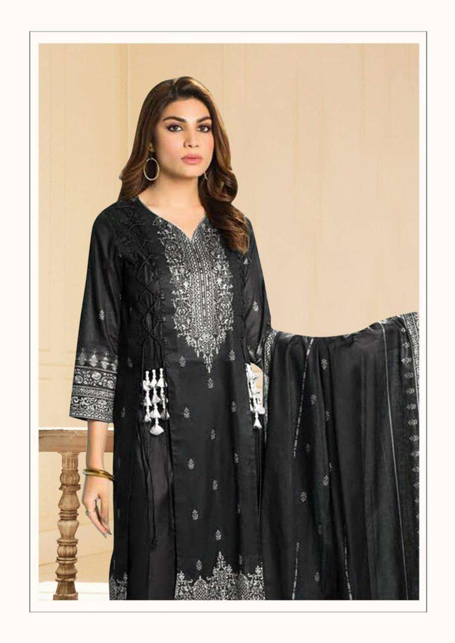 Hala Vol -1 Luxury cotton collection Black N White