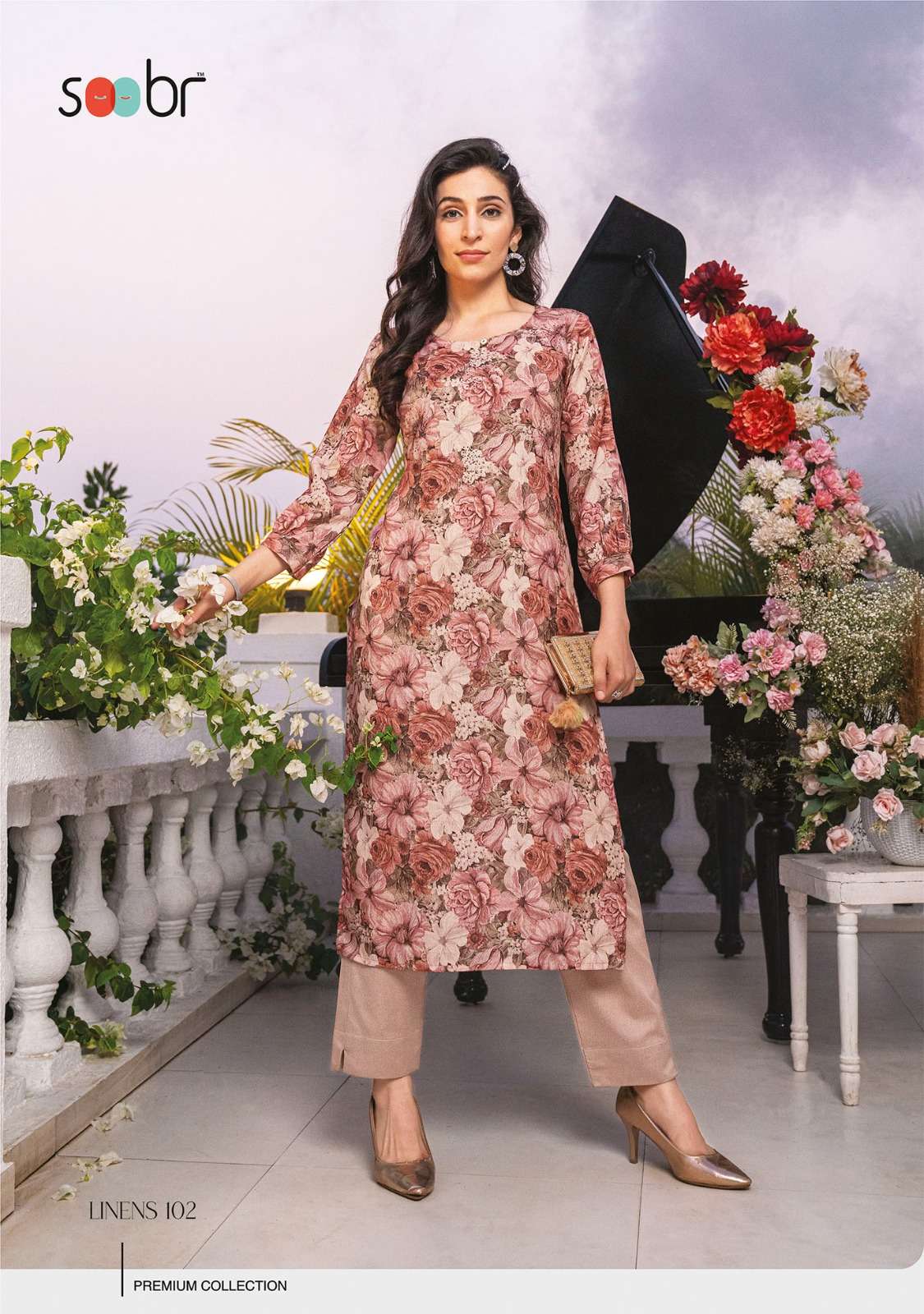 HIE SOOBR CATALOG LINENS SUMMER COOLERS  CONCEPT KURTI ONLY 