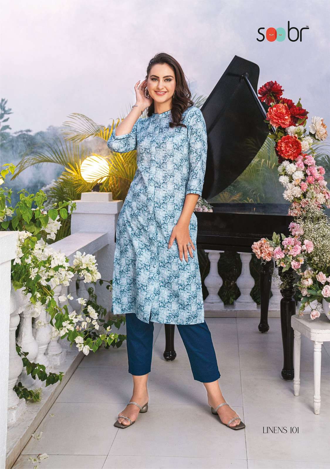HIE SOOBR CATALOG LINENS SUMMER COOLERS  CONCEPT KURTI ONLY 