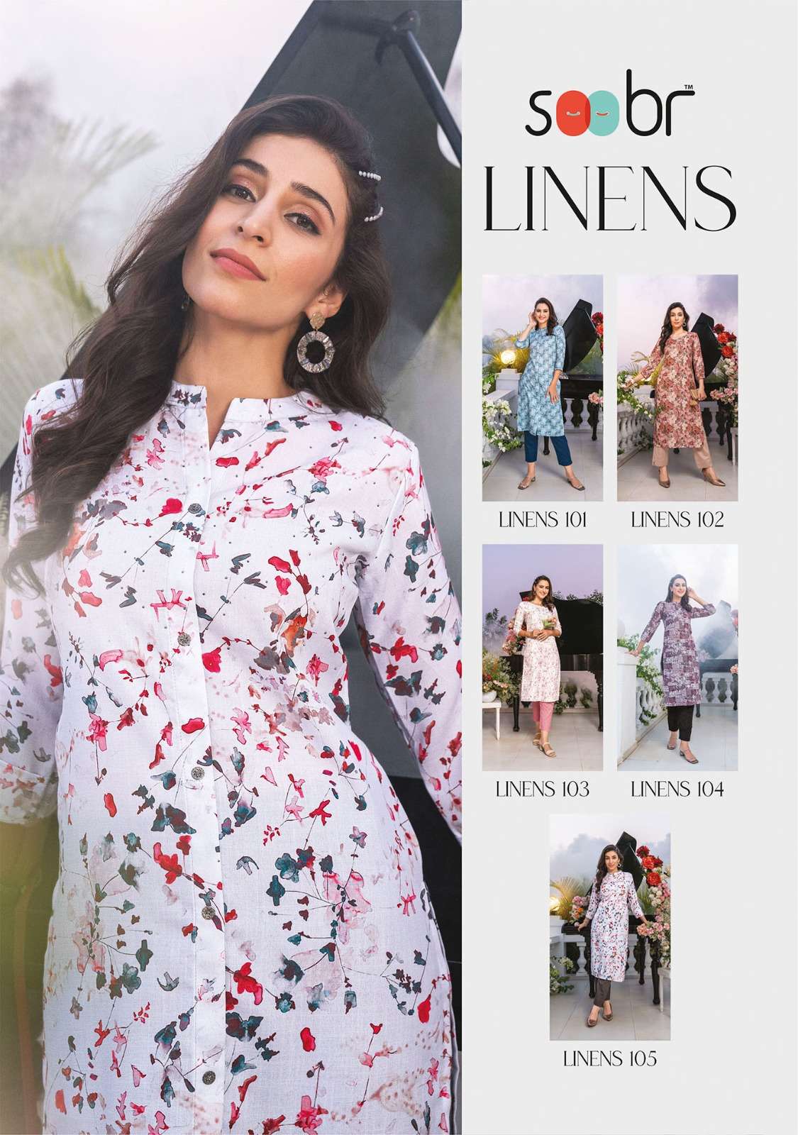 HIE SOOBR CATALOG LINENS SUMMER COOLERS  CONCEPT KURTI ONLY 