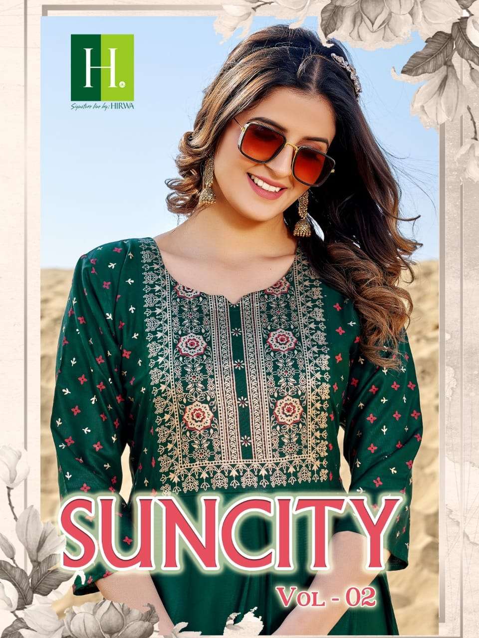  HIRWA presents Suncity Vol 2 Catalog  its latest long kurti  Gown 
