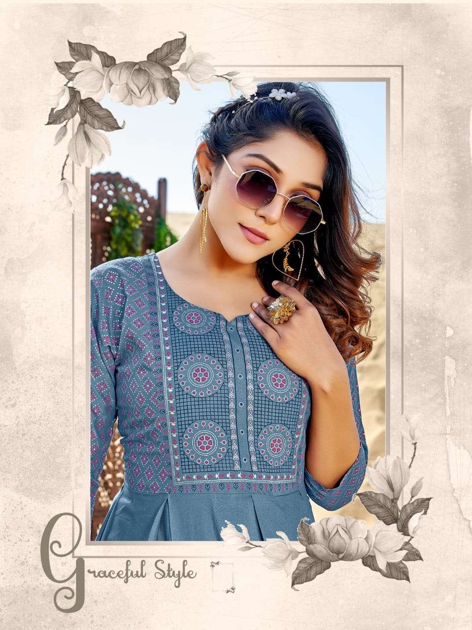  HIRWA presents Suncity Vol 2 Catalog  its latest long kurti  Gown 