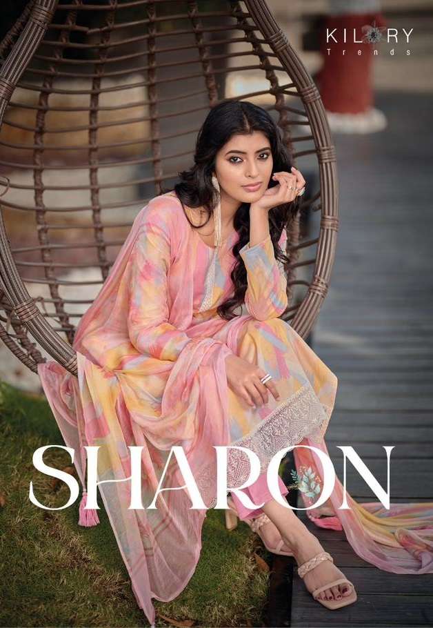 KILORY TRENDS Sharon PURE LAWN COTTON With FANCY EMBROIDERY WORK