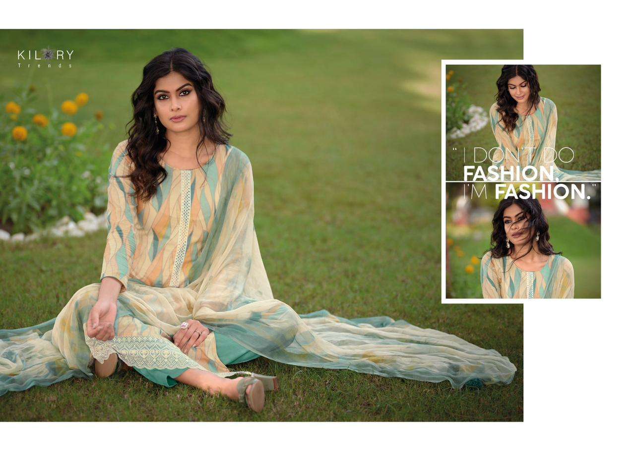 KILORY TRENDS Sharon PURE LAWN COTTON With FANCY EMBROIDERY WORK