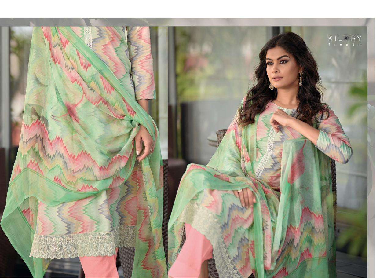KILORY TRENDS Sharon PURE LAWN COTTON With FANCY EMBROIDERY WORK