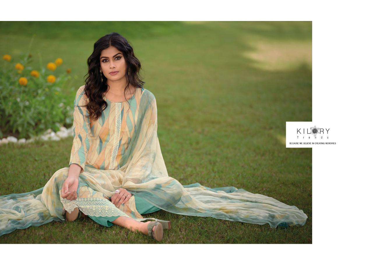 KILORY TRENDS Sharon PURE LAWN COTTON With FANCY EMBROIDERY WORK
