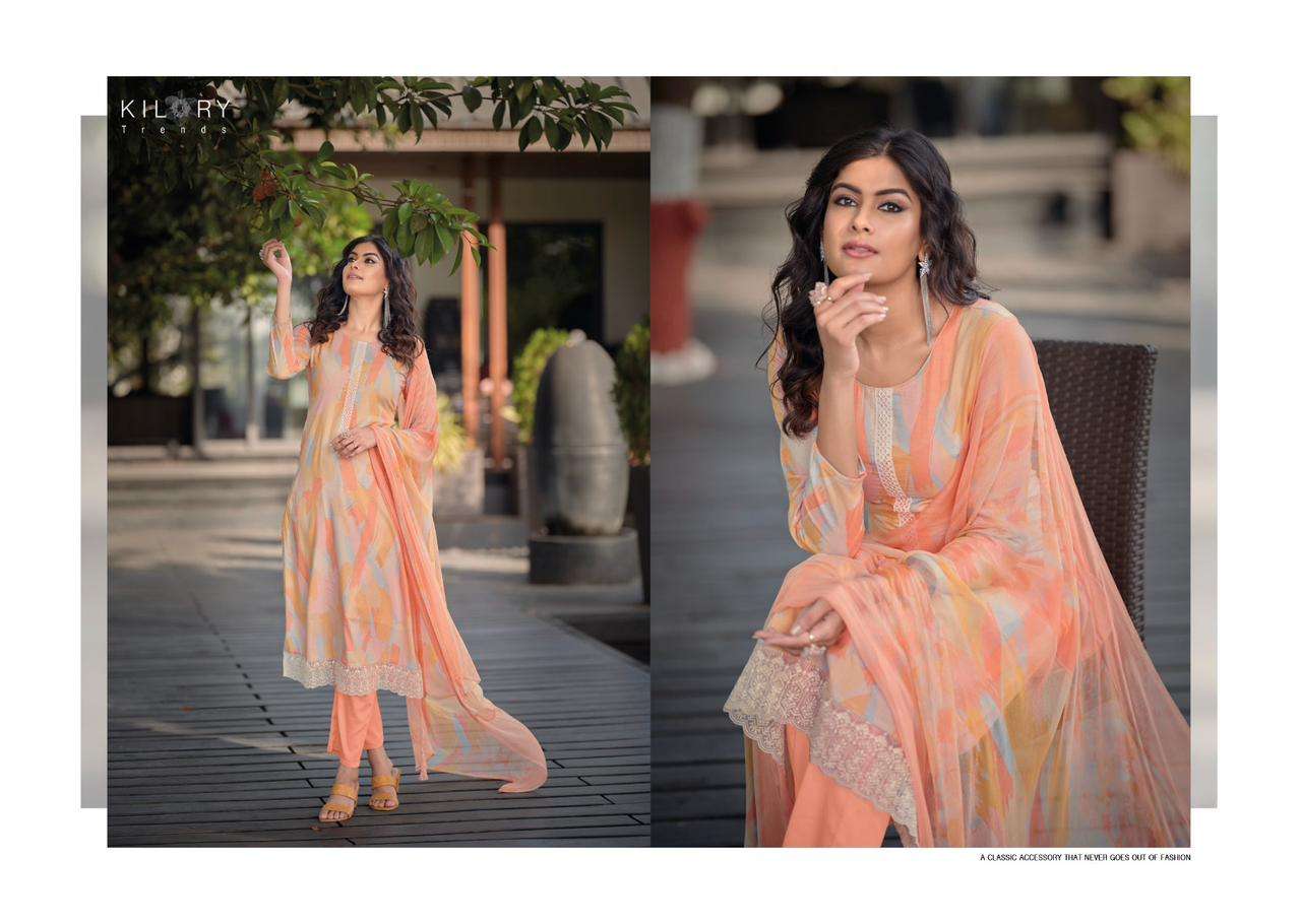 KILORY TRENDS Sharon PURE LAWN COTTON With FANCY EMBROIDERY WORK