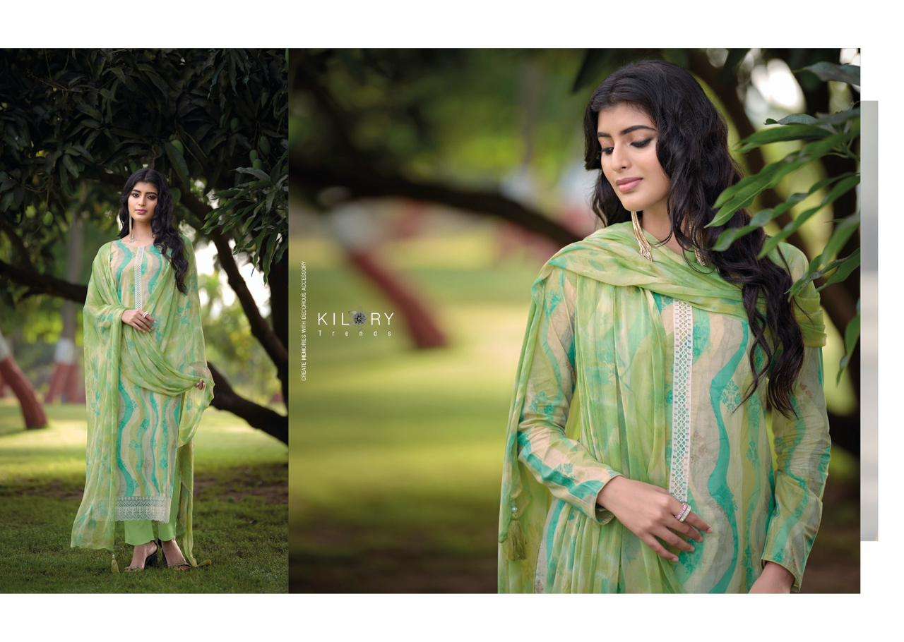 KILORY TRENDS Sharon PURE LAWN COTTON With FANCY EMBROIDERY WORK