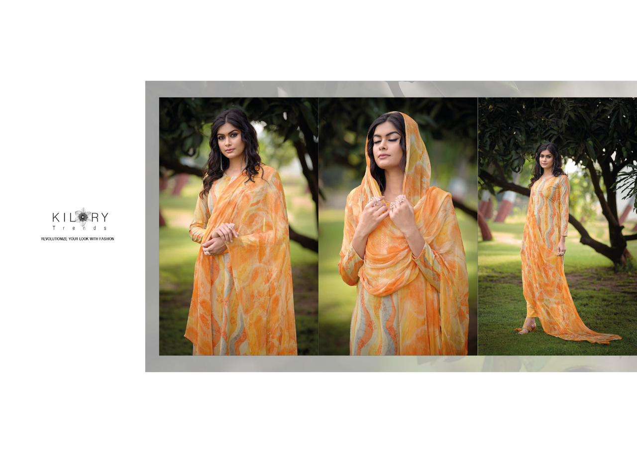 KILORY TRENDS Sharon PURE LAWN COTTON With FANCY EMBROIDERY WORK