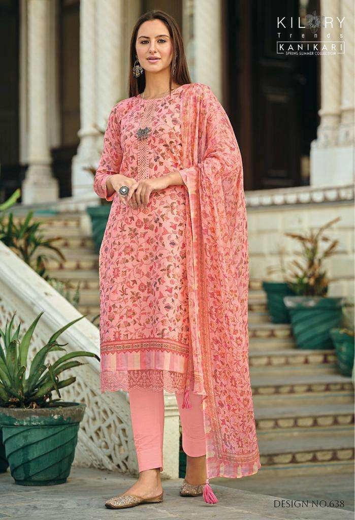 KILORY TRENDZ  KANIKARI  top  with pant and dupatta