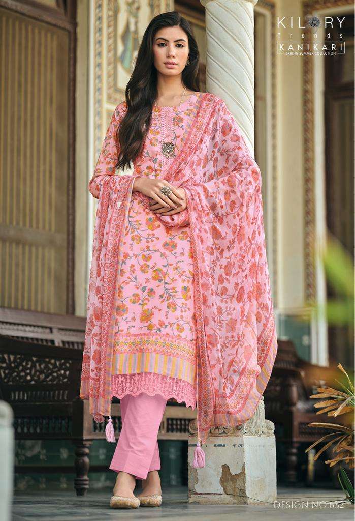  KILORY TRENDZ  KANIKARI  top  with pant and dupatta