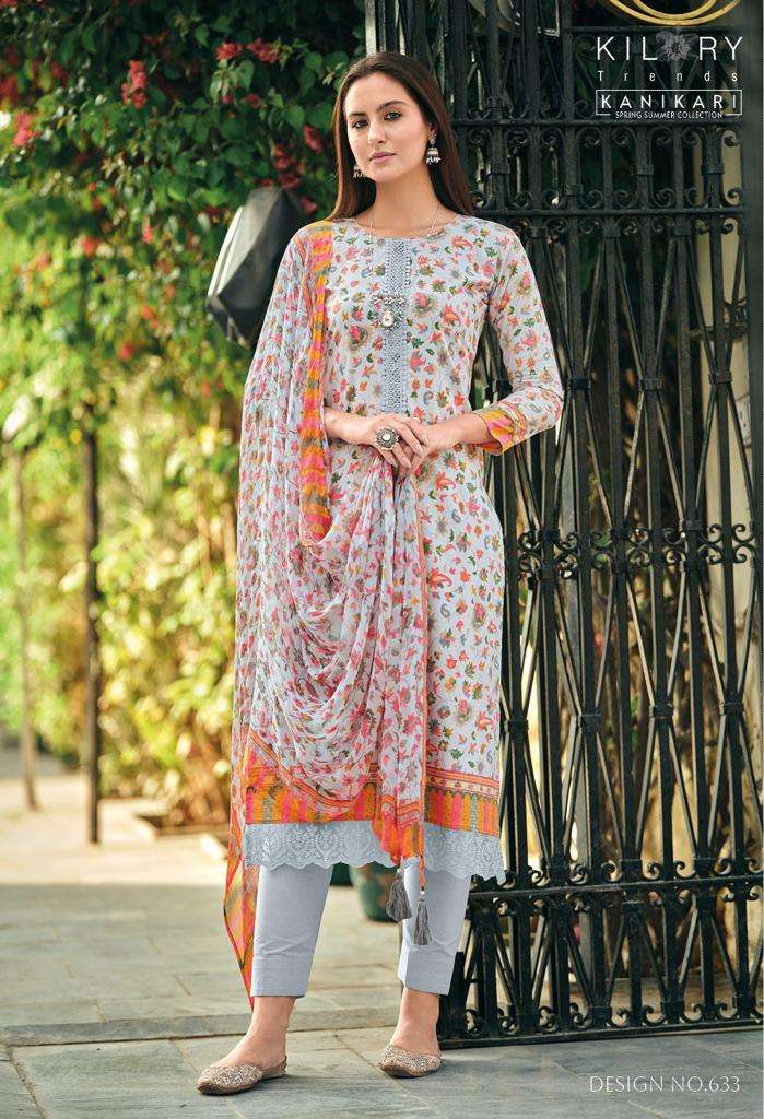  KILORY TRENDZ  KANIKARI  top  with pant and dupatta