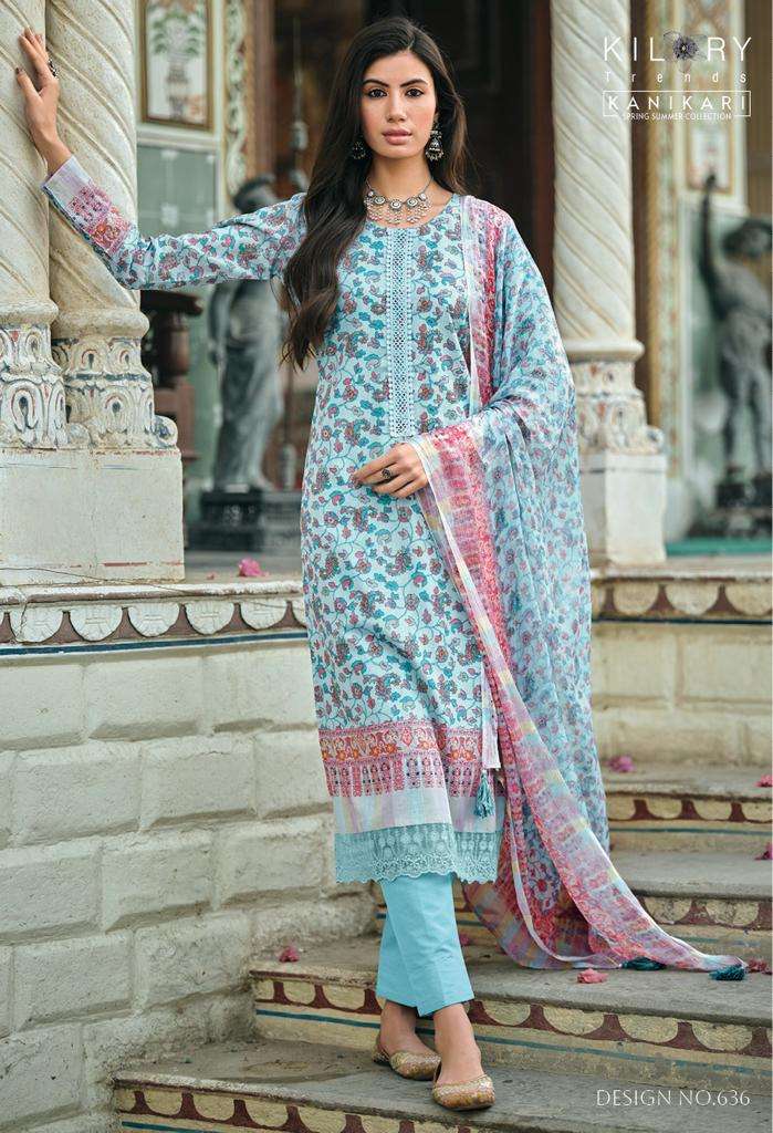  KILORY TRENDZ  KANIKARI  top  with pant and dupatta