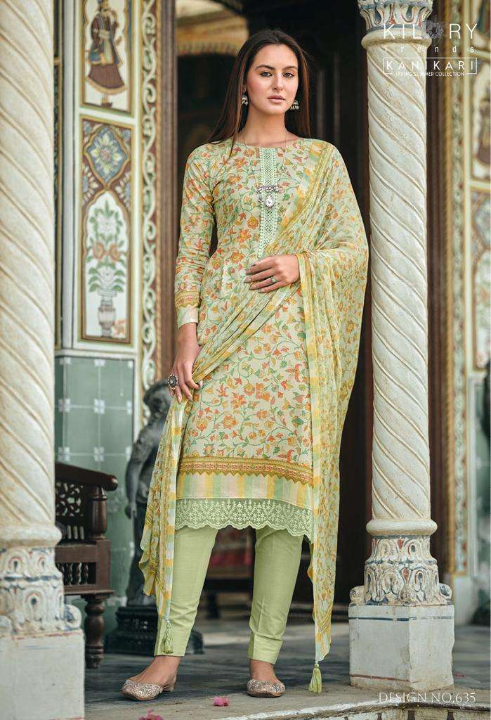  KILORY TRENDZ  KANIKARI  top  with pant and dupatta
