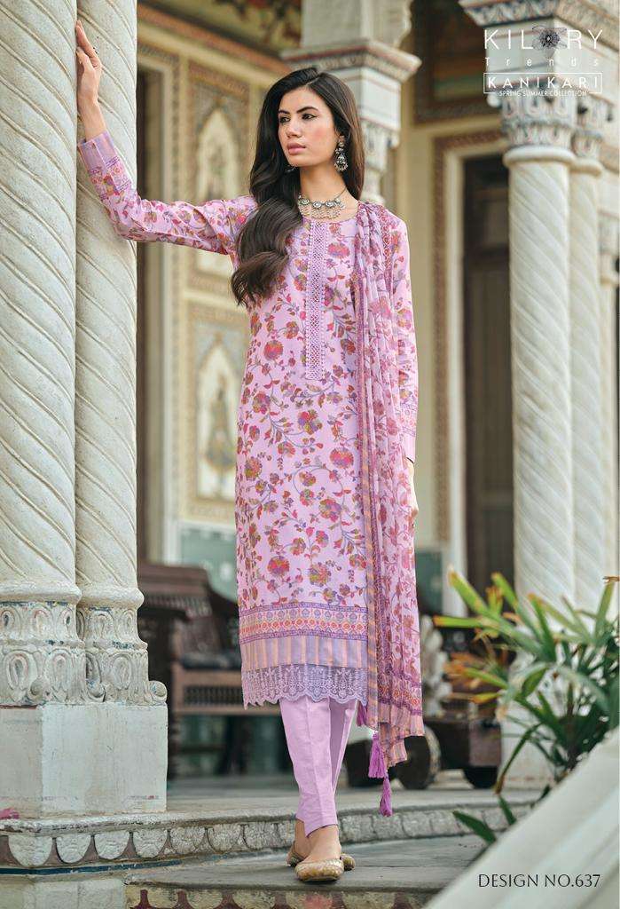  KILORY TRENDZ  KANIKARI  top  with pant and dupatta