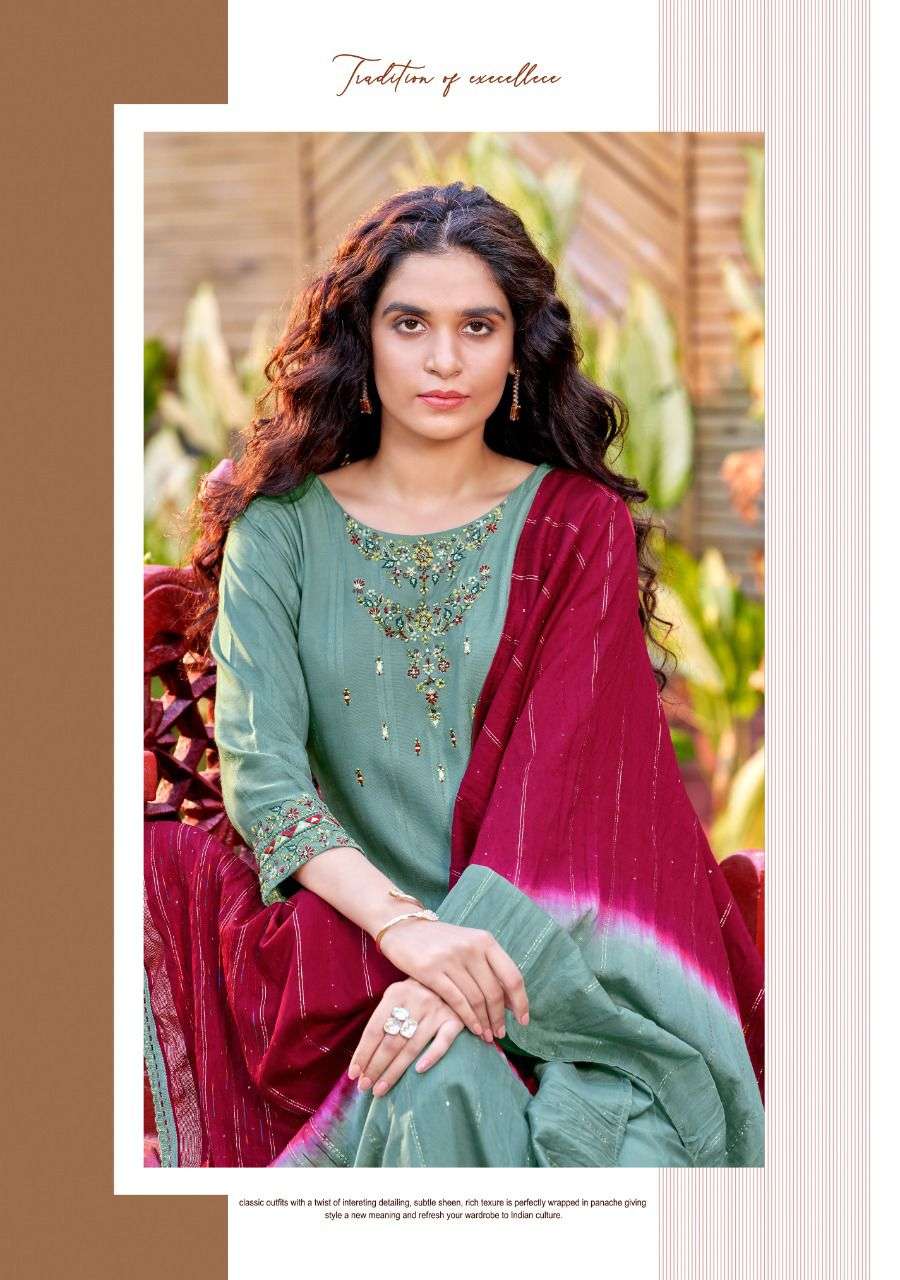 Koodee present penchant 7 kurti pant dupatta