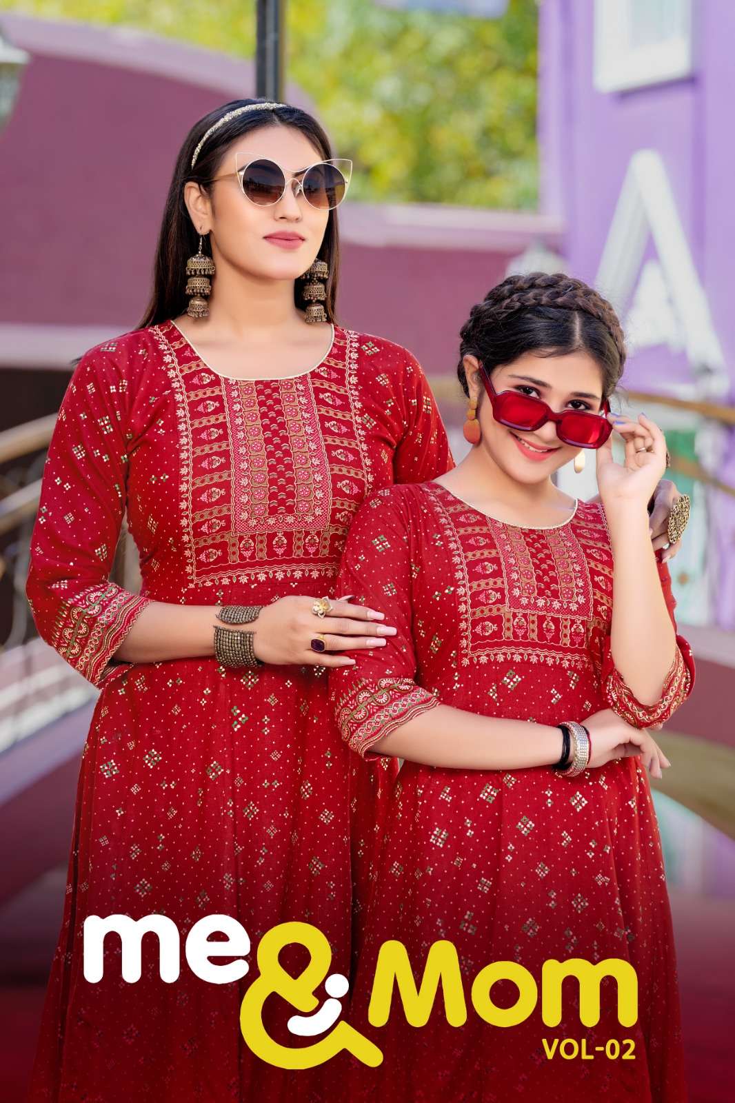 ME MOM V 2 Mother Daughter combo of Mother Gown and Daughter Gown