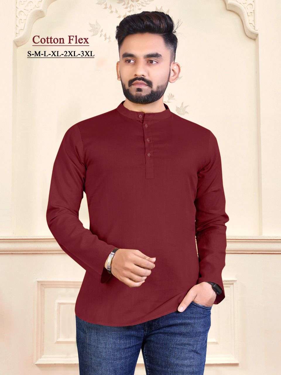 Mens short kurta sabella 7801 wholesale 8 colors 