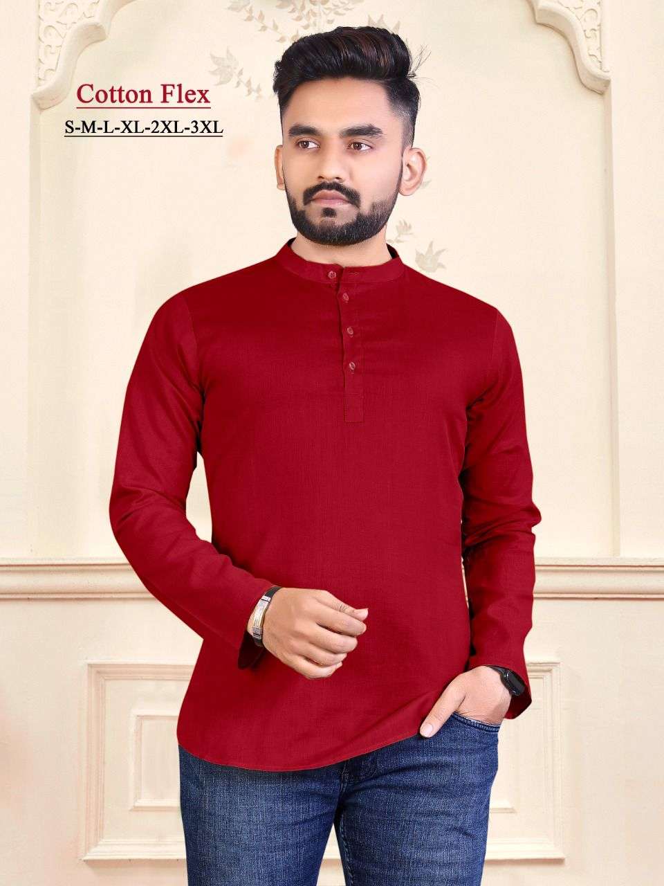 Mens short kurta sabella 7801 wholesale 8 colors 