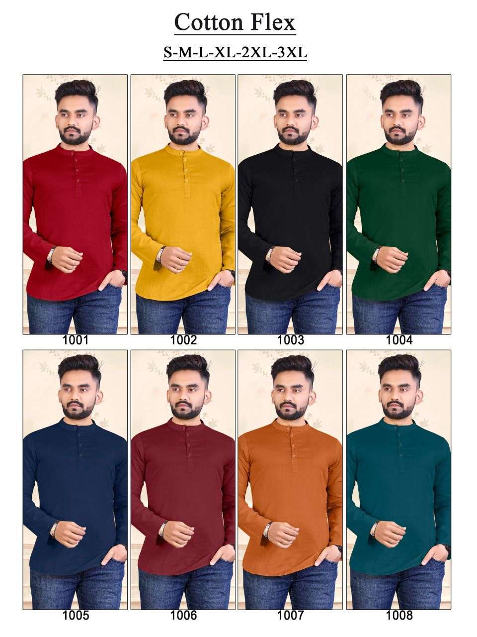 Mens short kurta sabella 7801 wholesale 8 colors 