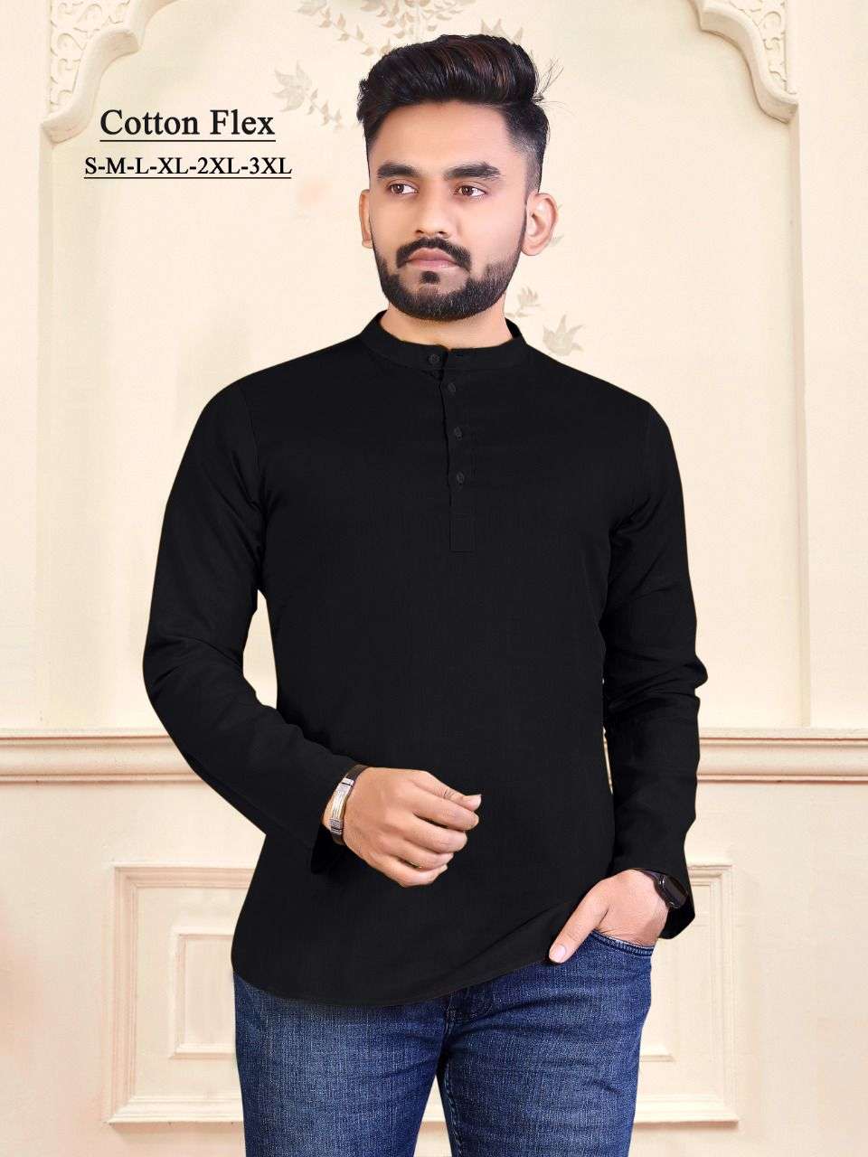 Mens short kurta sabella 7801 wholesale 8 colors 