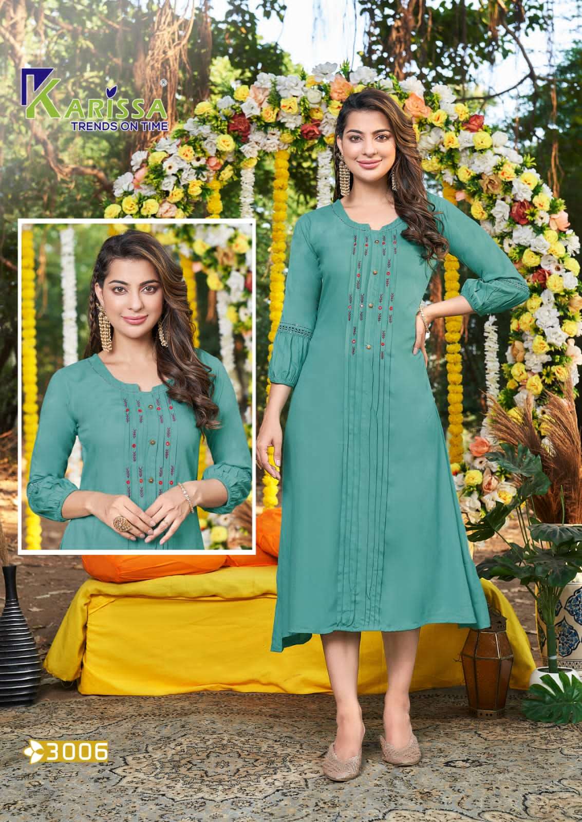 MUSKAN vol-4 long flair kurti wholesale 