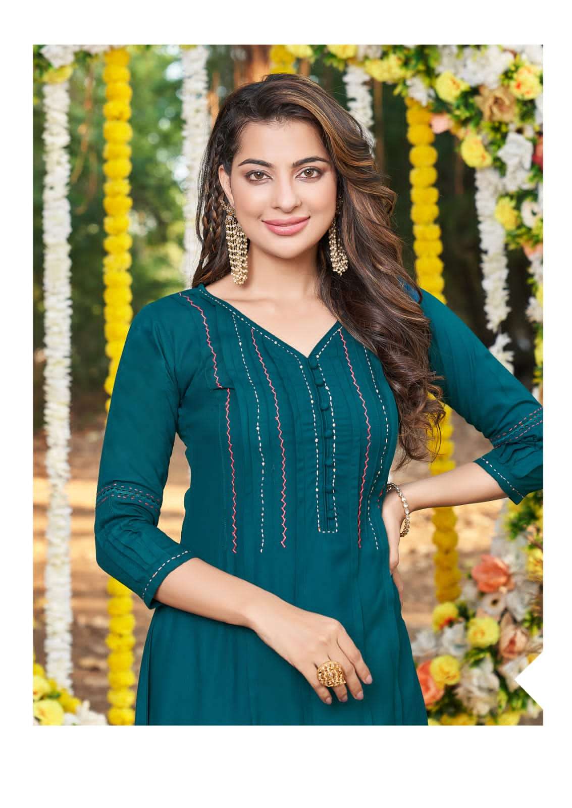 MUSKAN vol-4 long flair kurti wholesale 