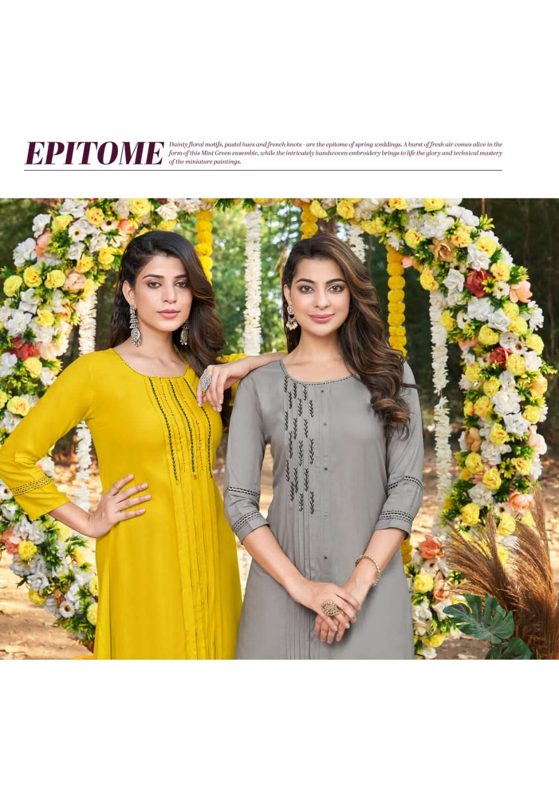 MUSKAN vol-4 long flair kurti wholesale 