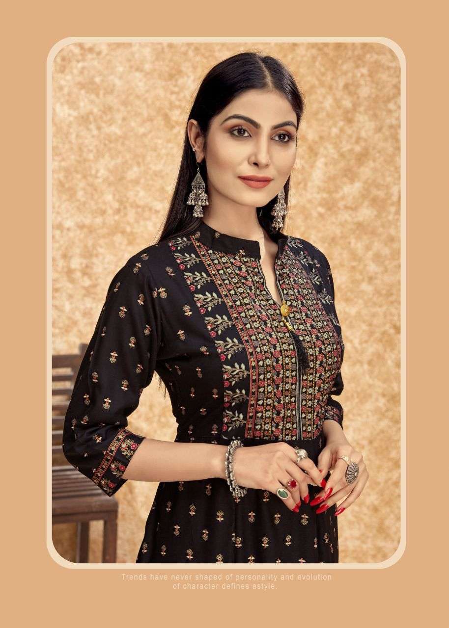 NAYANTARA 16 HEAVY RAYON PRINTED KURTIS WHOLESALER           