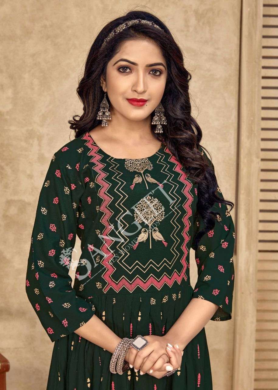 NAYANTARA-21 HEAVY RAYON MULTI FOIL GOLD PRINT