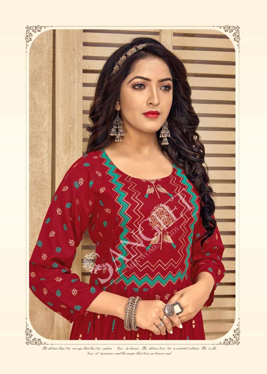 NAYANTARA-21 HEAVY RAYON MULTI FOIL GOLD PRINT