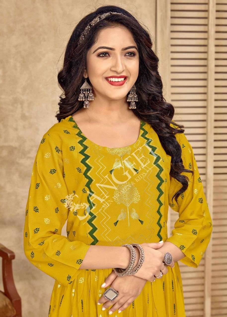 NAYANTARA-21 HEAVY RAYON MULTI FOIL GOLD PRINT