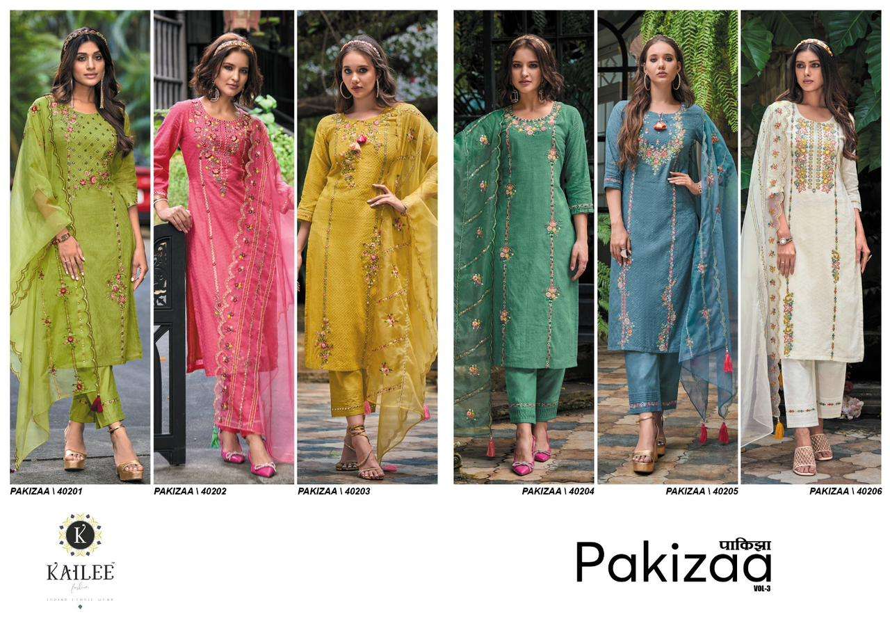 PREMIUM Summer  WEAR COLLECTION    BY KAILEE FASHION   PAKIZAA VOL- 3 CAT