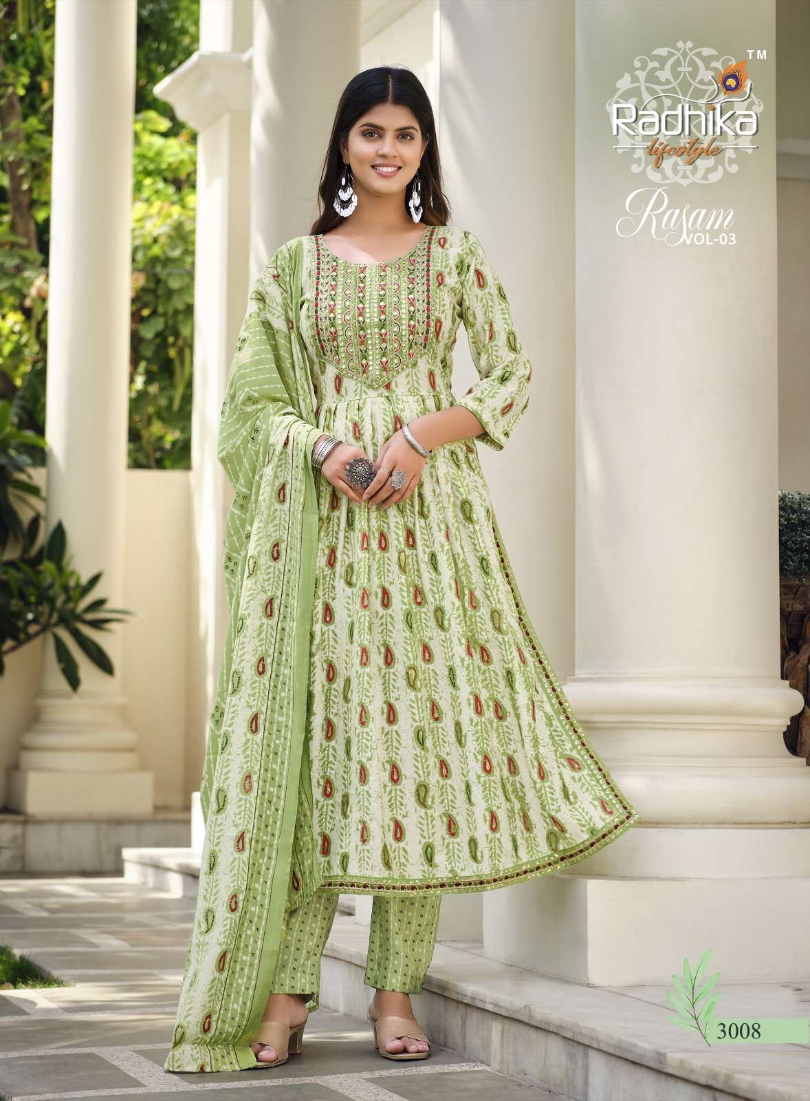 RADHIKA LIFE STYLE RASAM Vol 3 NAYRA CUT GOWN wholesale 
