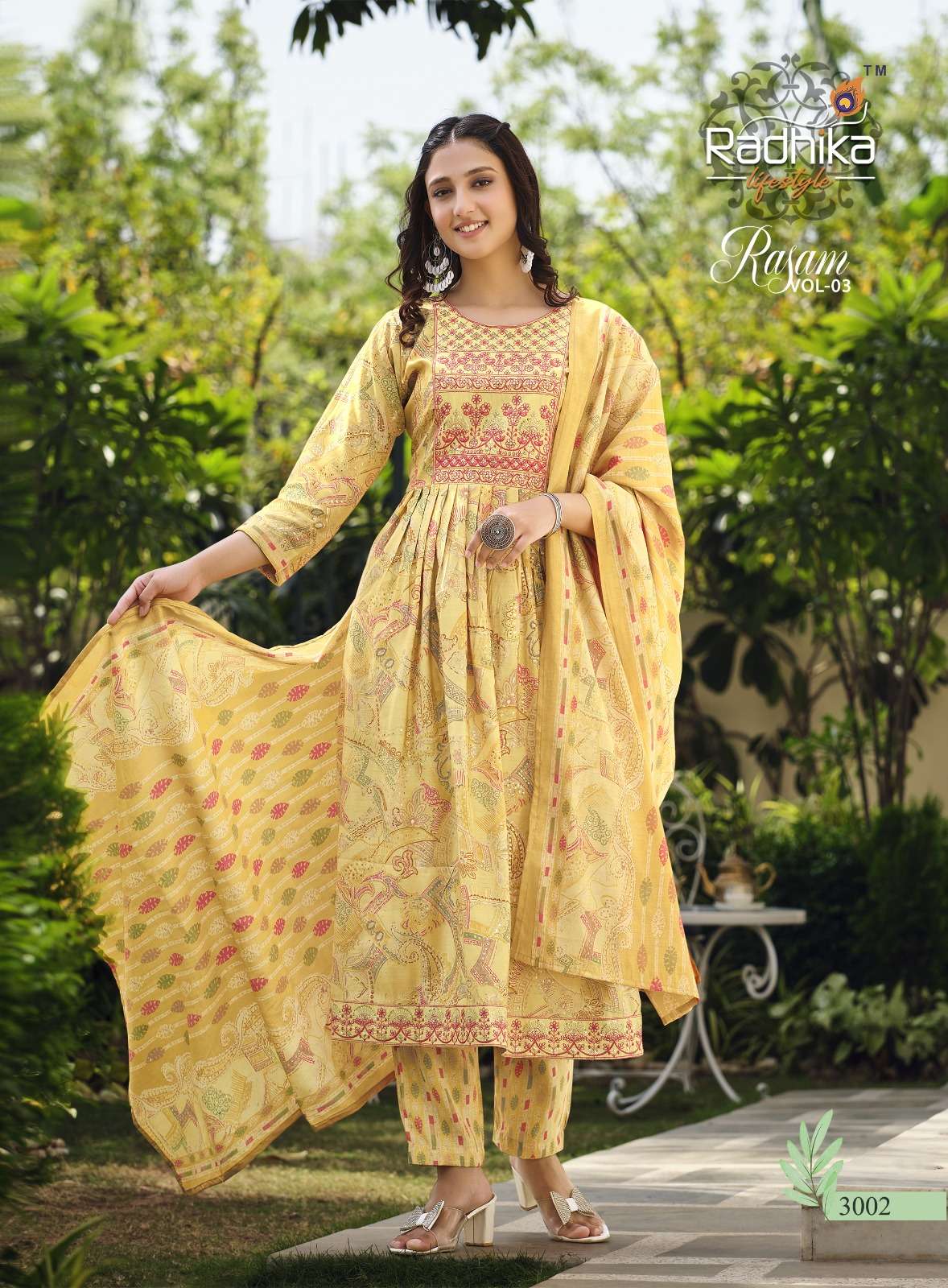 RADHIKA LIFE STYLE RASAM Vol 3 NAYRA CUT GOWN wholesale 
