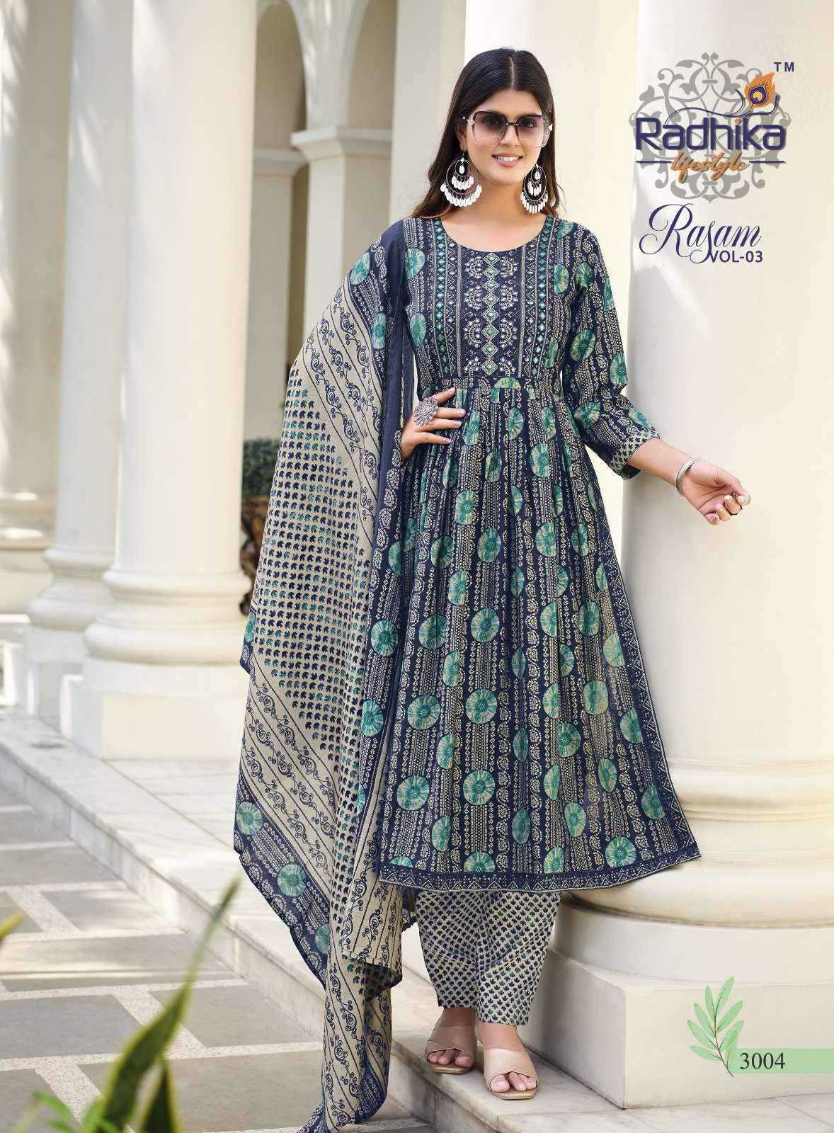 RADHIKA LIFE STYLE RASAM Vol 3 NAYRA CUT GOWN wholesale 