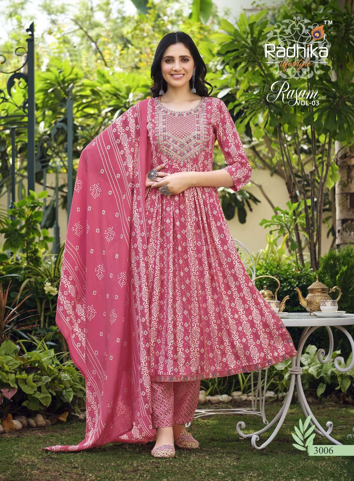 RADHIKA LIFE STYLE RASAM Vol 3 NAYRA CUT GOWN wholesale 