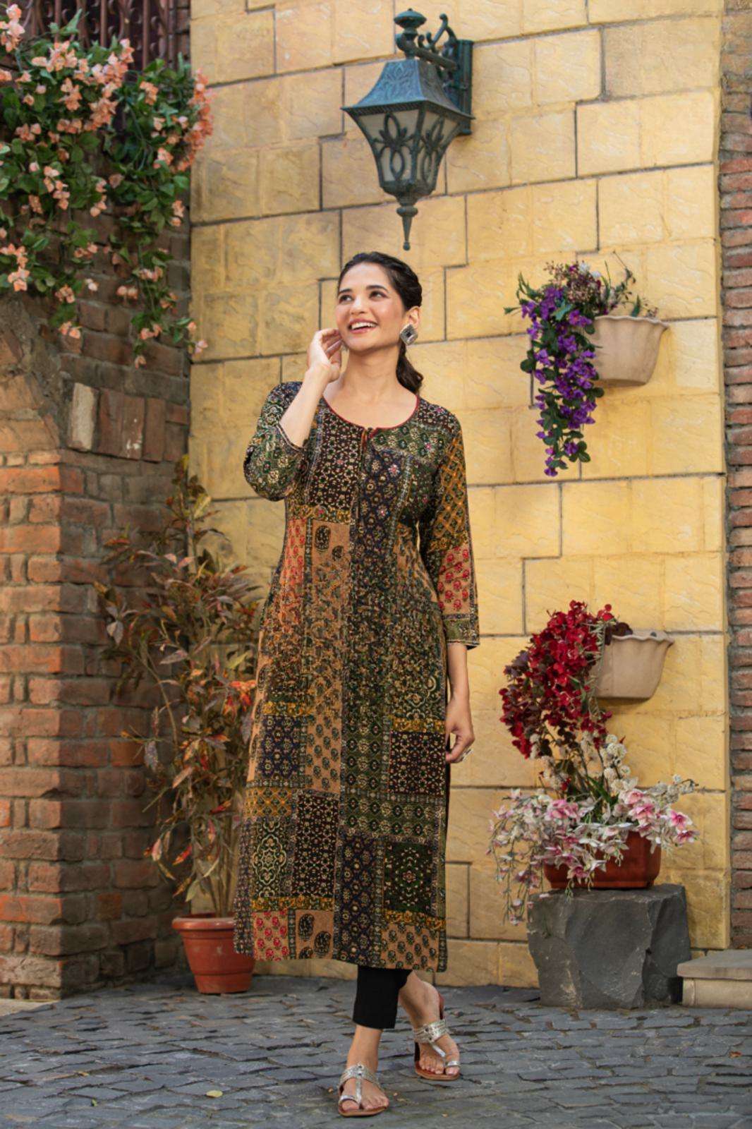 Rayon Printed Kurti catalogue 