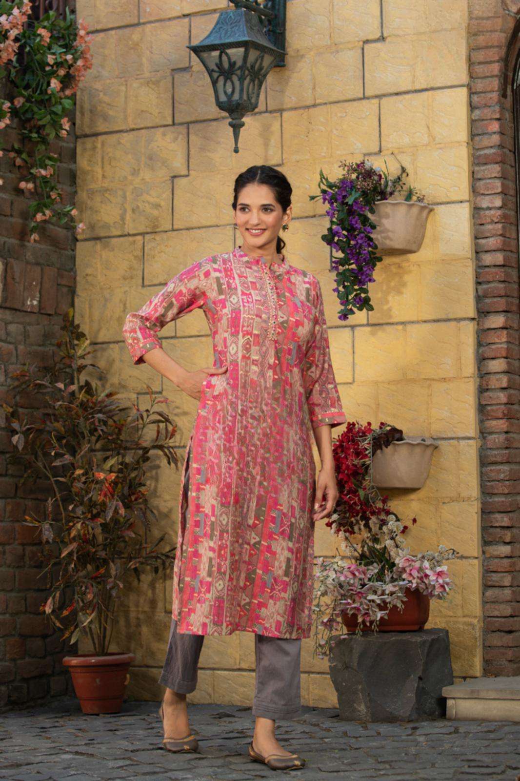Rayon Printed Kurti catalogue 