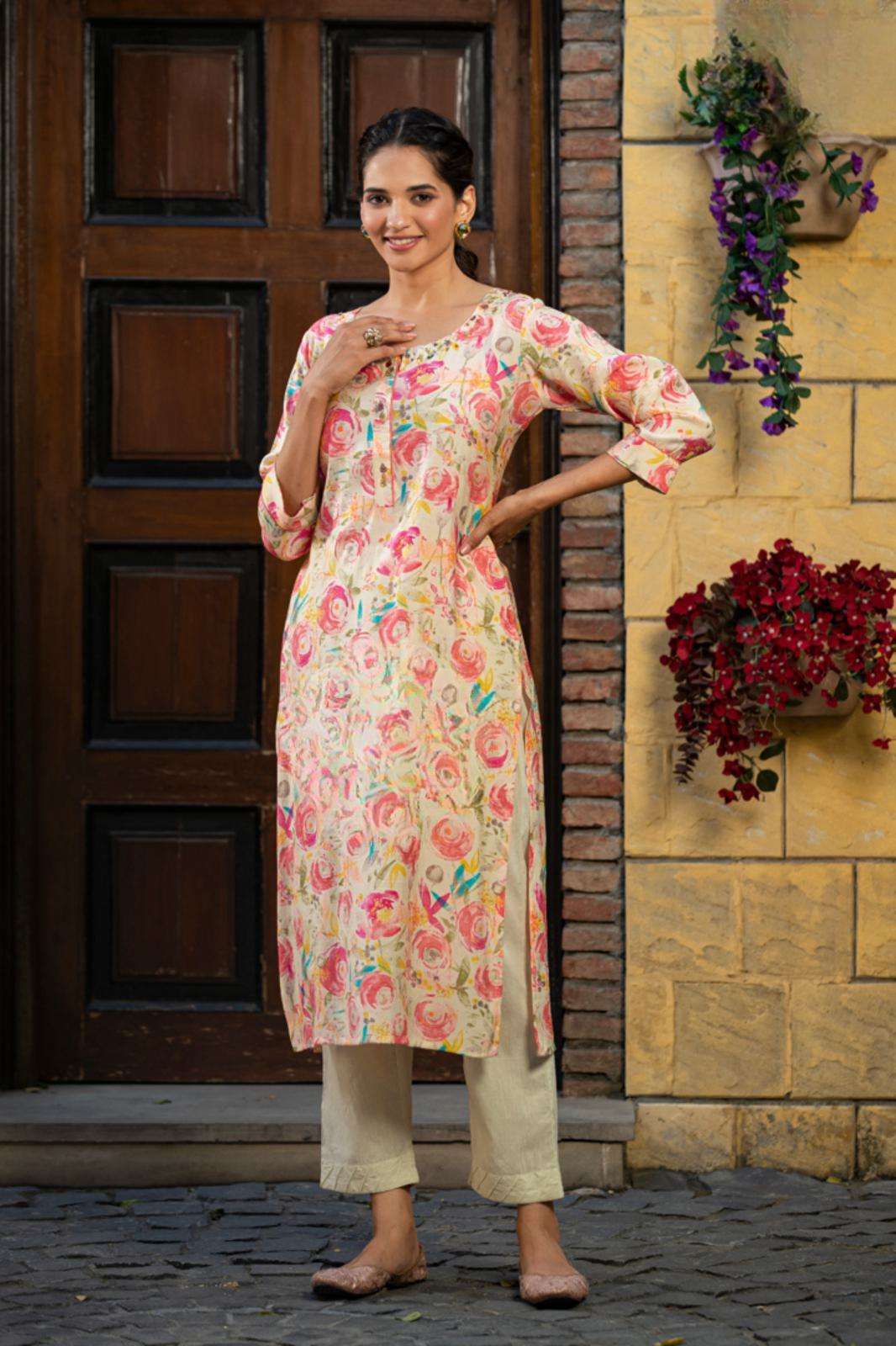 Rayon Printed Kurti catalogue 