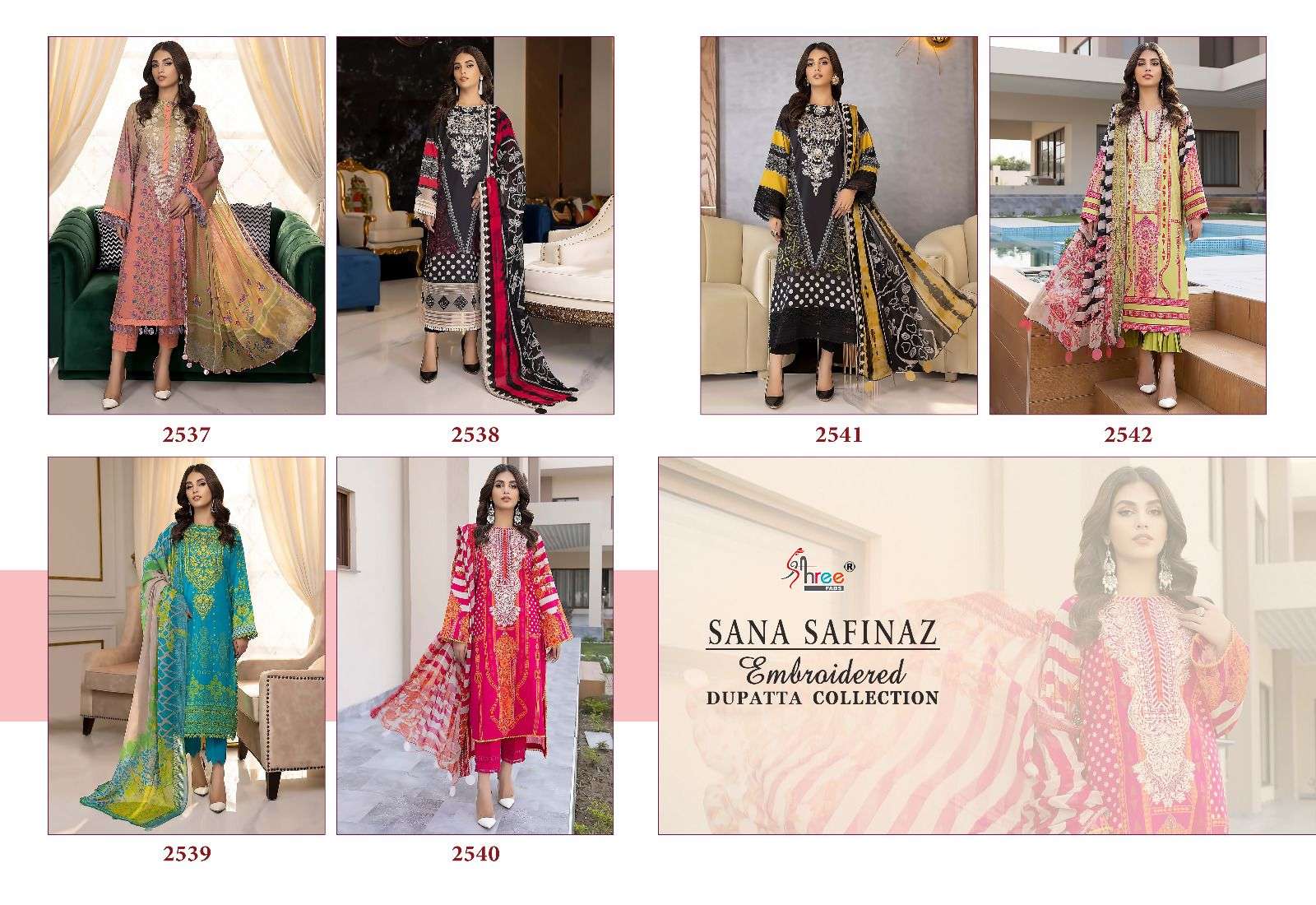 SANA SAFINAZ  EMBROIDERED DUPATTA COLLECTION VOL-1