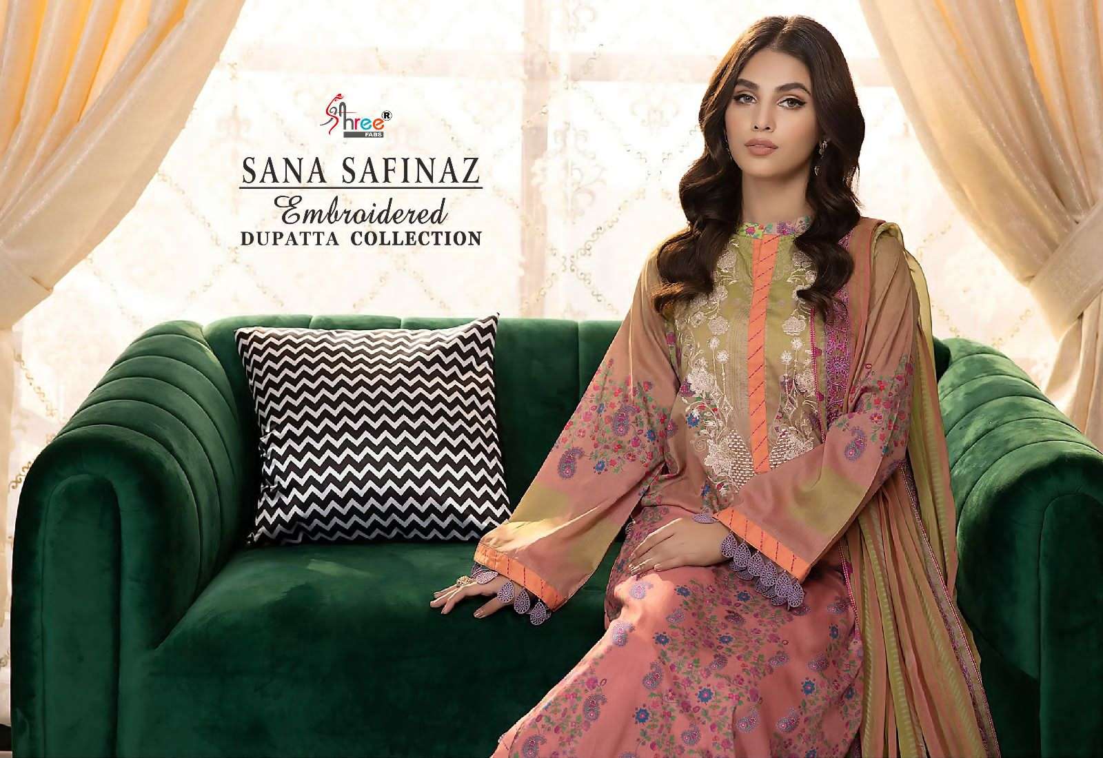 SANA SAFINAZ  EMBROIDERED DUPATTA COLLECTION VOL-1