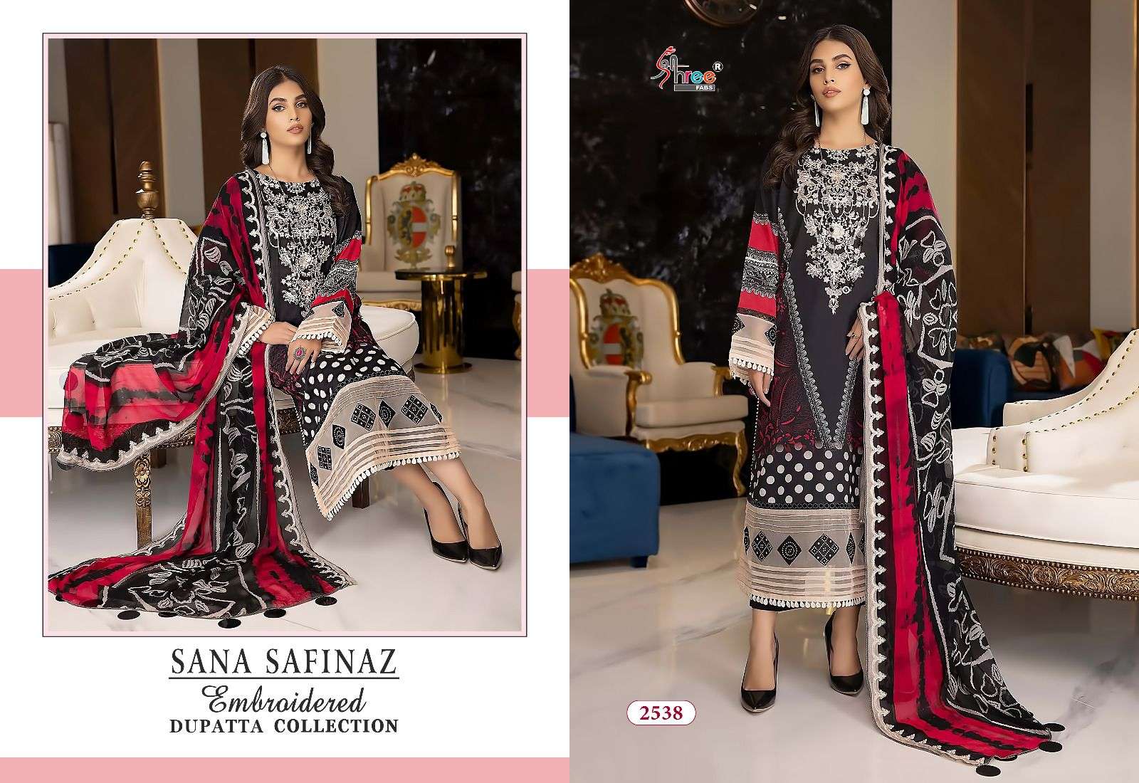 SANA SAFINAZ  EMBROIDERED DUPATTA COLLECTION VOL-1