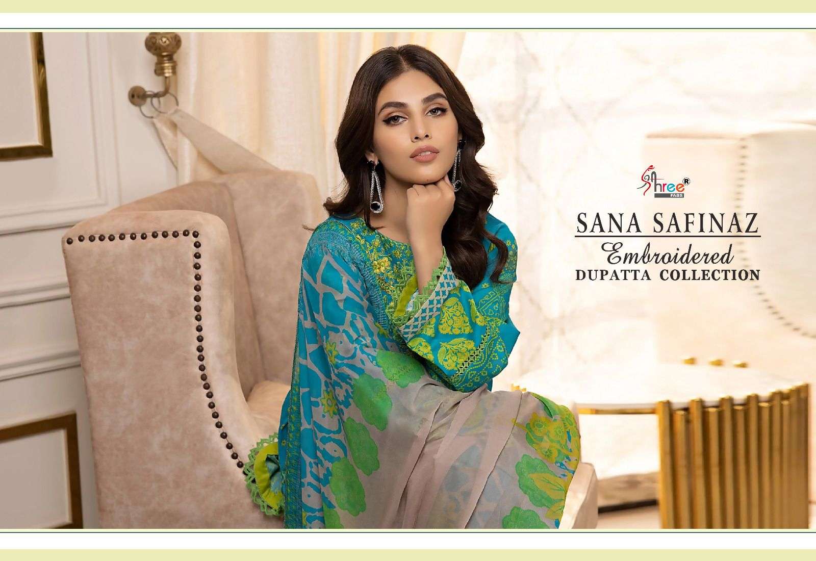 SANA SAFINAZ  EMBROIDERED DUPATTA COLLECTION VOL-1