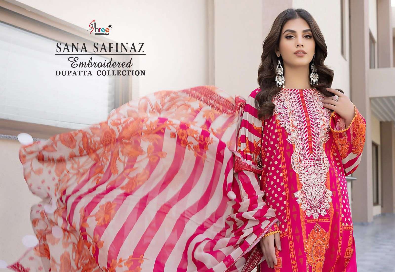 SANA SAFINAZ  EMBROIDERED DUPATTA COLLECTION VOL-1