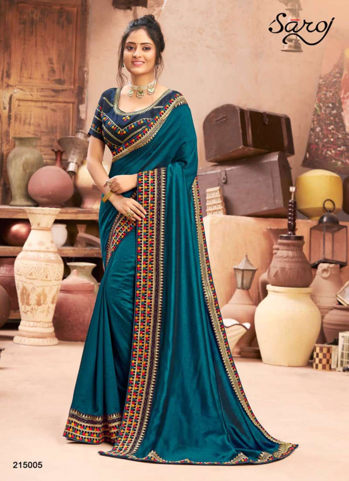 Saroj textile presents Aagman Designer sarees catalogue