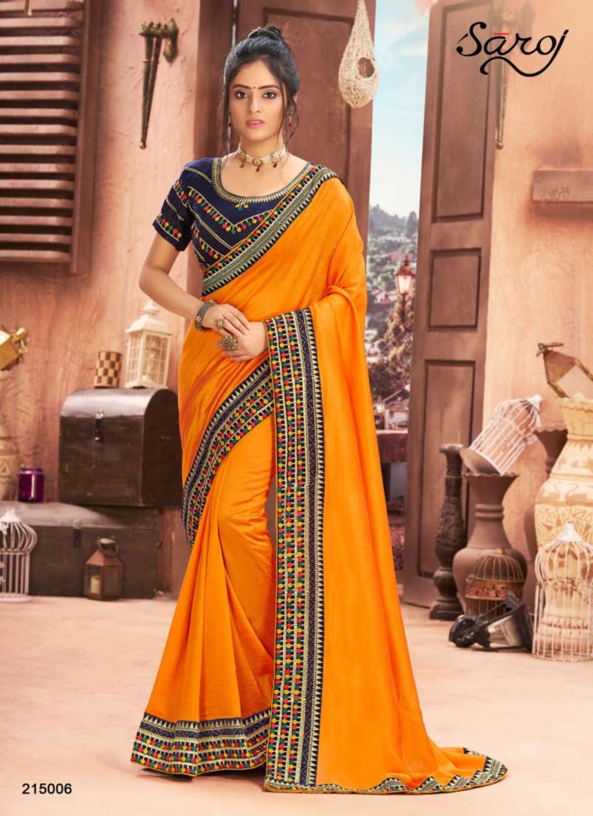 Saroj textile presents Aagman Designer sarees catalogue
